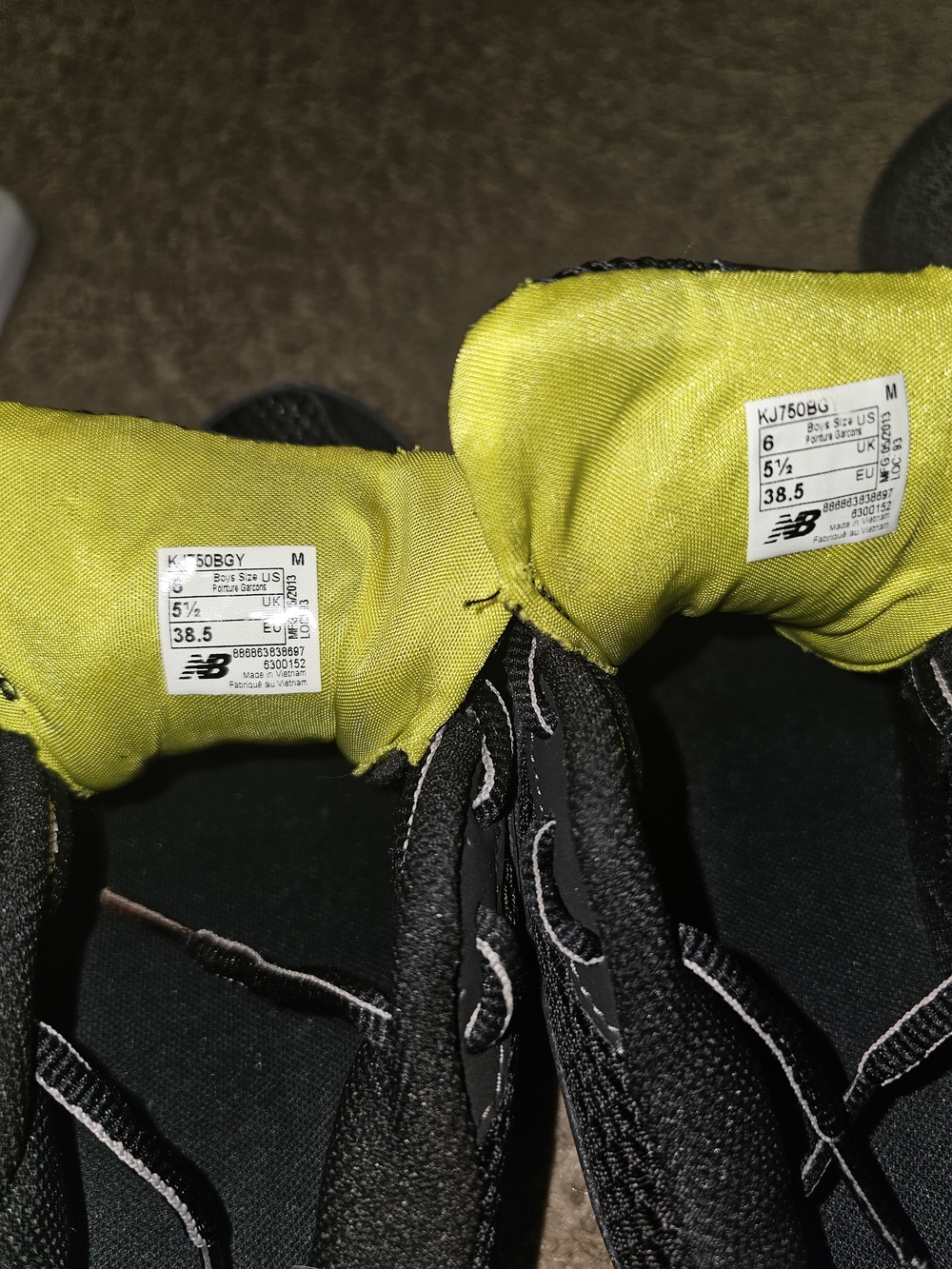 New Balance Men’s Running Shoes - Black & Yellow - Picture 5 of 5